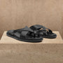 Men's Calf Leather Sandal In Black | James Perse Los Angeles