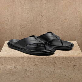 Men's Calf Leather Loafer in Black | James Perse Los Angeles