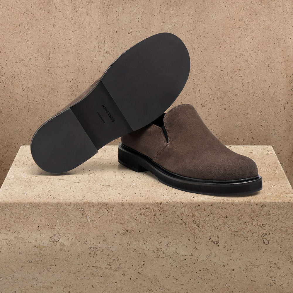 Men's Soft Suede Loafer in Anthracite | James Perse Los Angeles