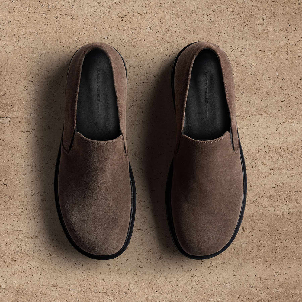 Men's Soft Suede Loafer in Anthracite | James Perse Los Angeles