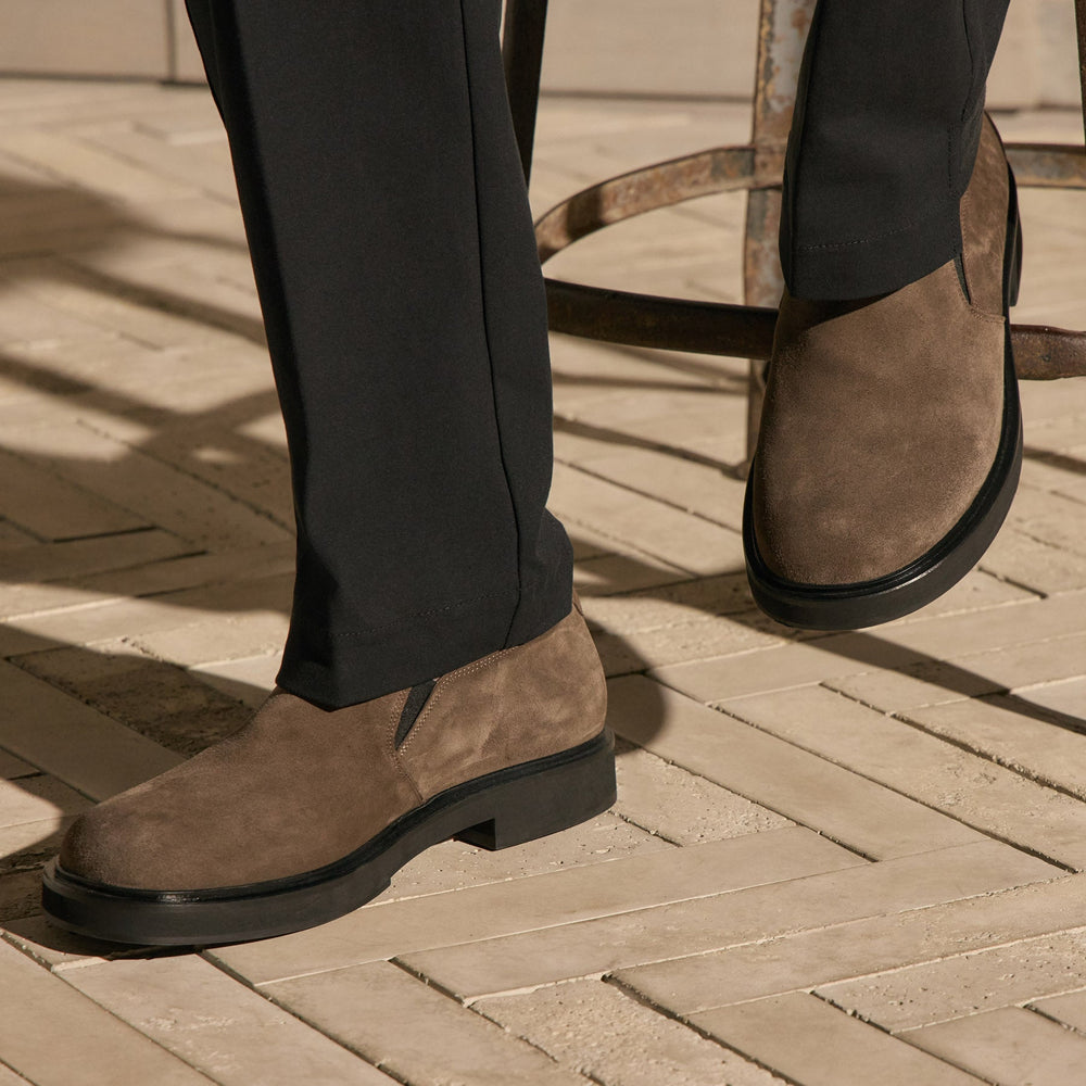 Men's Soft Suede Loafer in Anthracite | James Perse Los Angeles