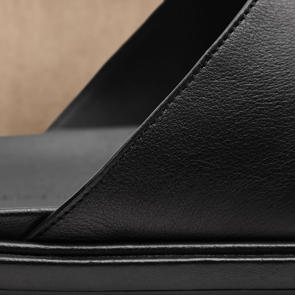 Men's Calf Leather Mule - Black