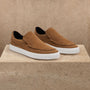 Men's Coastal Suede Slip On in Chestnut | James Perse Los Angeles