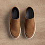 Men's Coastal Suede Slip On in Chestnut | James Perse Los Angeles