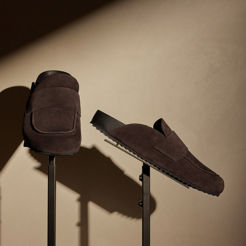 Men's Suede Slip On Loafer in Cafe | James Perse Los Angeles