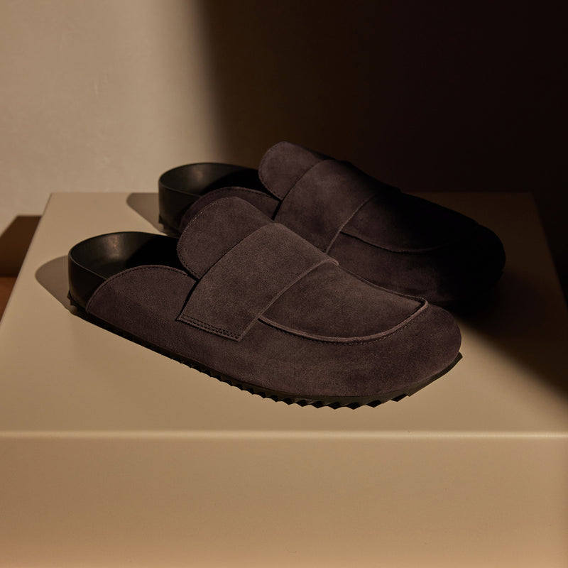 Men's Suede Slip On Loafer in Cafe | James Perse Los Angeles