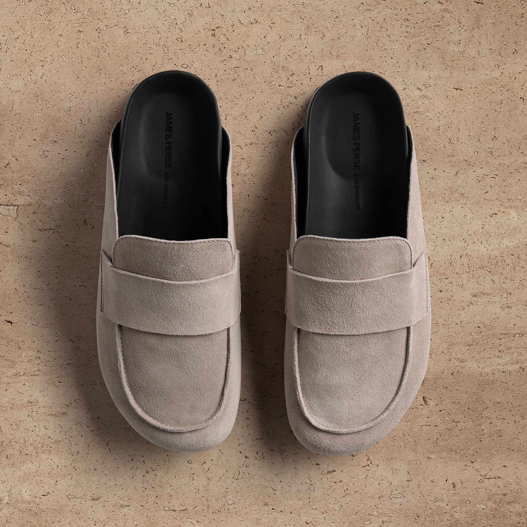 Men's Suede Slip On Loafer in Earth | James Perse Los Angeles