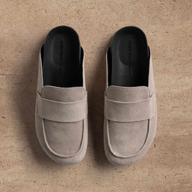 Men's Suede Slip On Loafer in Earth | James Perse Los Angeles