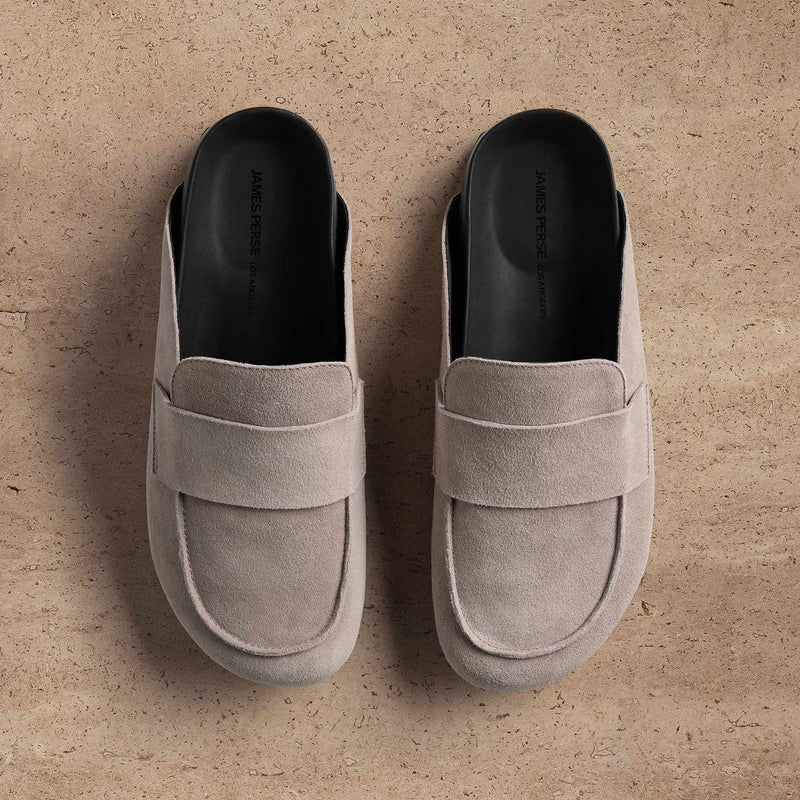 Men's Suede Slip On Loafer in Earth | James Perse Los Angeles