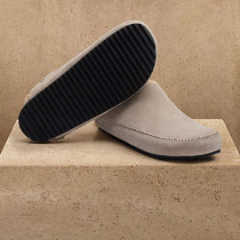 Men's Suede Shearling Clog in Earth | James Perse Los Angeles