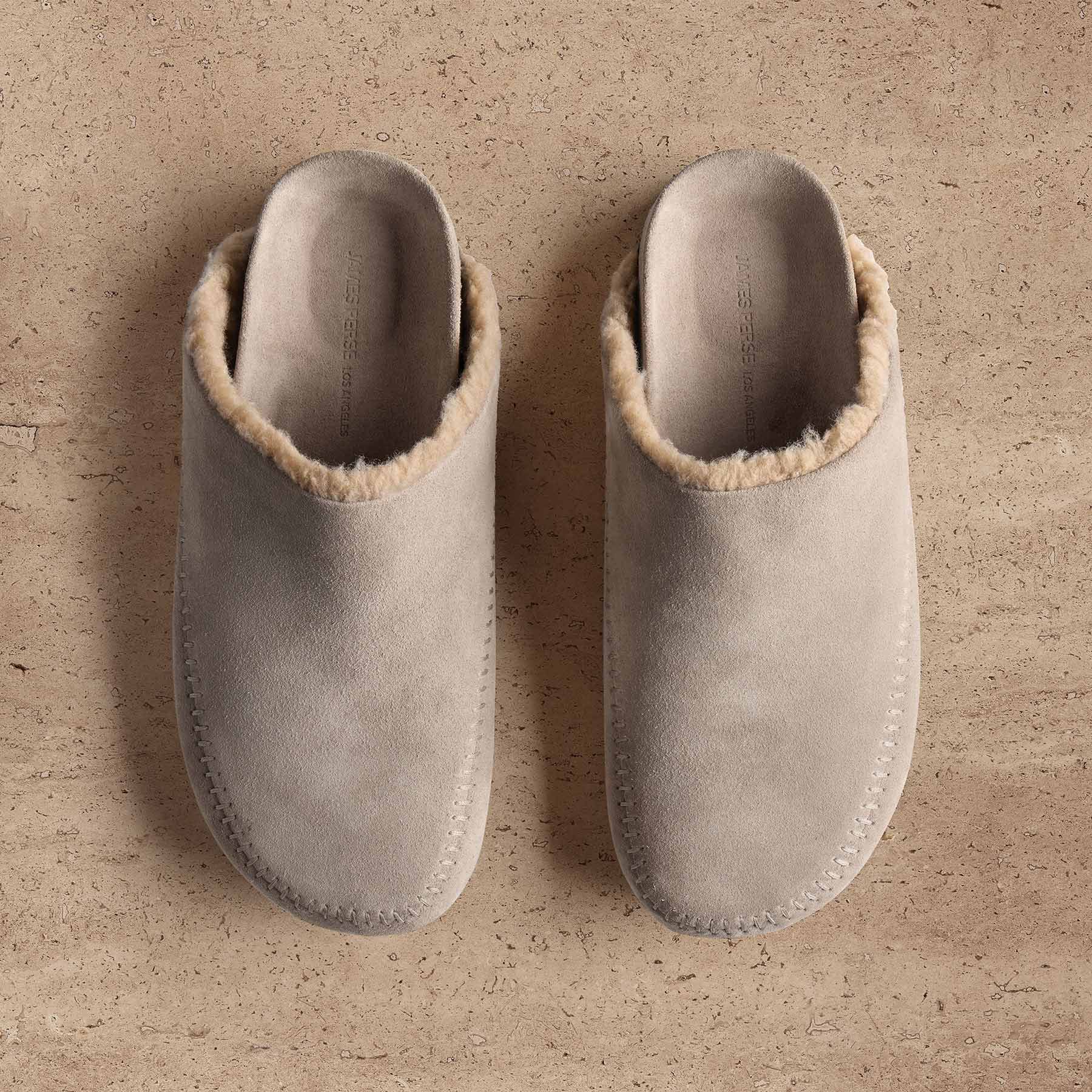 Men's Suede Clog In Earth | James Perse Los Angeles