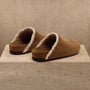 Men's Suede Shearling Clog in Tabacco | James Perse Los Angeles