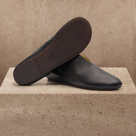 Women's Napa Leather Babouche in Black | James Perse Los Angeles