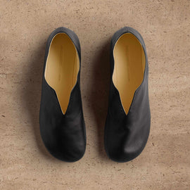 Women's Napa Leather Babouche in Black | James Perse Los Angeles