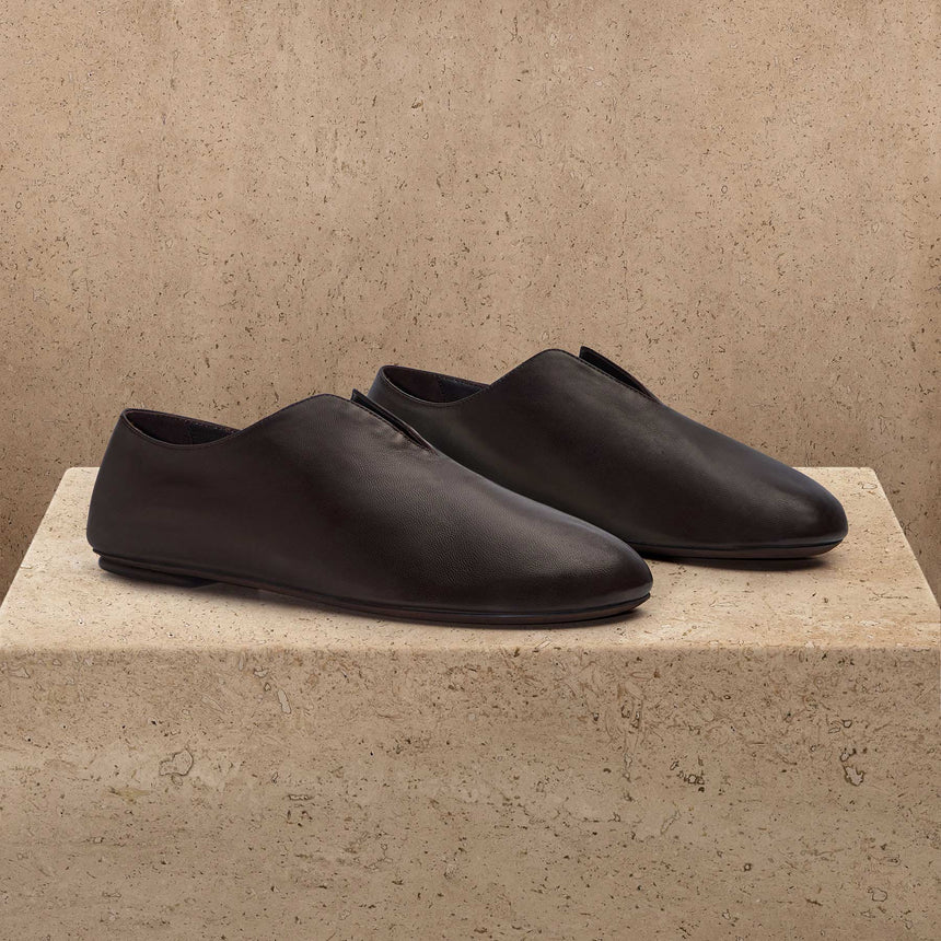 Women's Napa Leather Babouche in Pony | James Perse Los Angeles