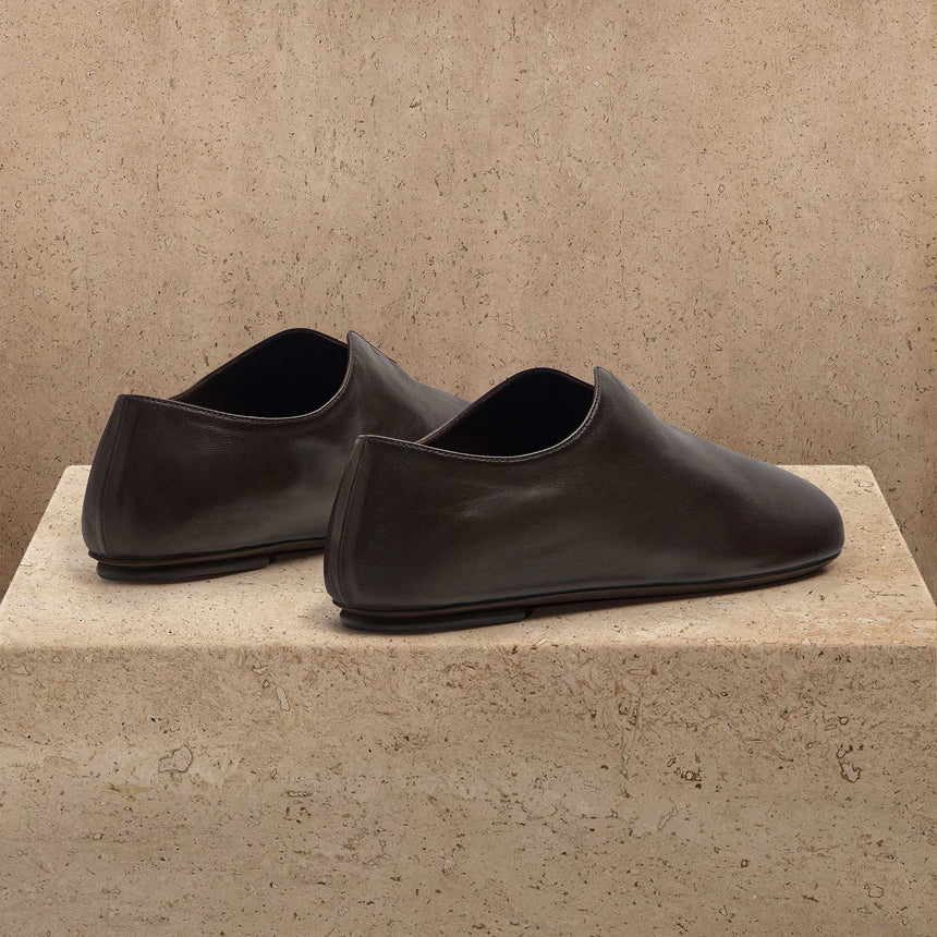 Women's Napa Leather Babouche in Pony | James Perse Los Angeles