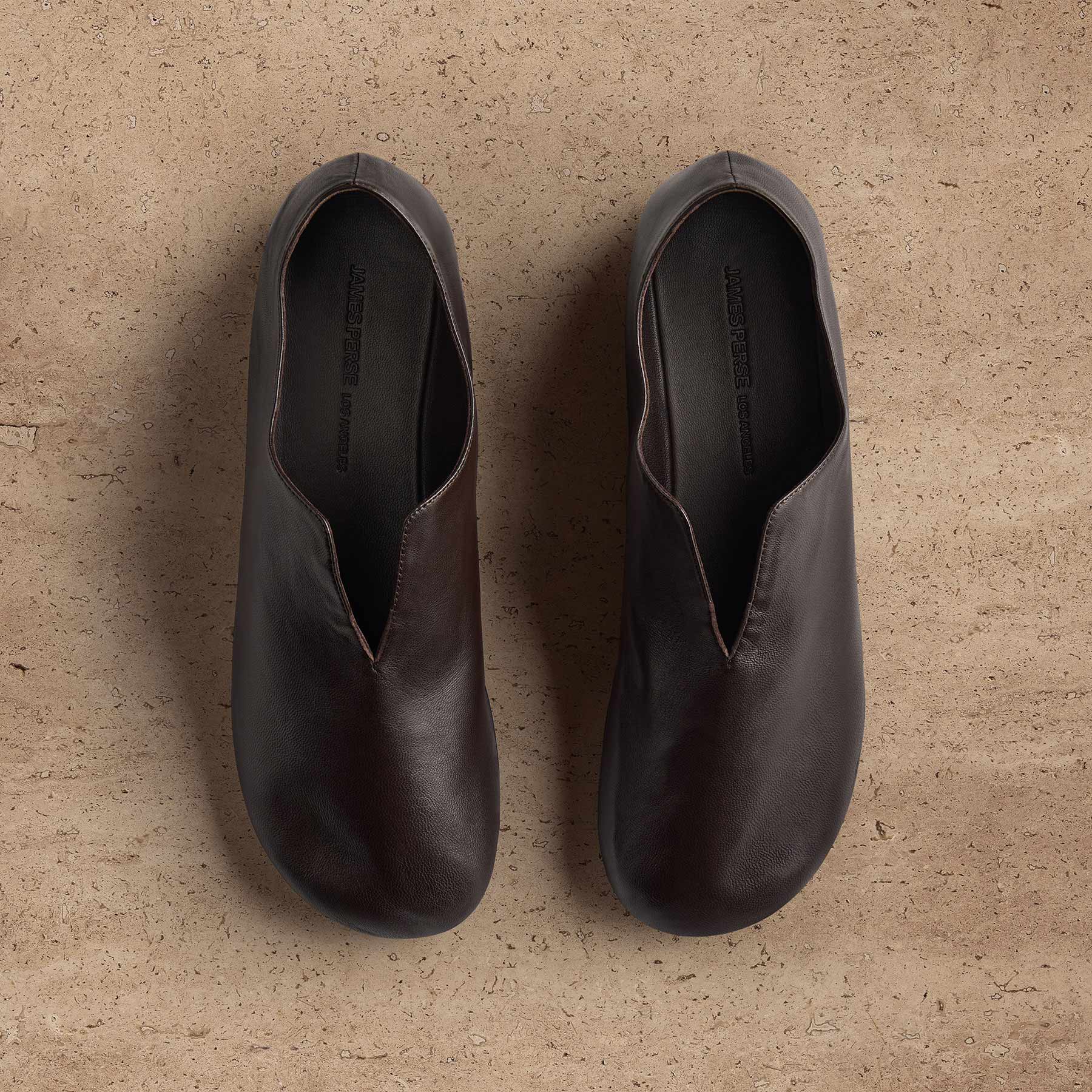 Women's Napa Leather Babouche in Pony | James Perse Los Angeles