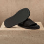 Women's Shearling Suede Slide In Black/Black | James Perse Los Angeles