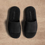 Women's Shearling Suede Slide In Black/Black | James Perse Los Angeles