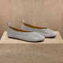 Women's Suede V Ballet Flat in Powder | James Perse Los Angeles