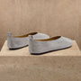 Women's Suede V Ballet Flat in Powder | James Perse Los Angeles