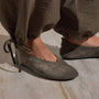Women's Suede V Ballet Flat in Taupe Grey | James Perse Los Angeles
