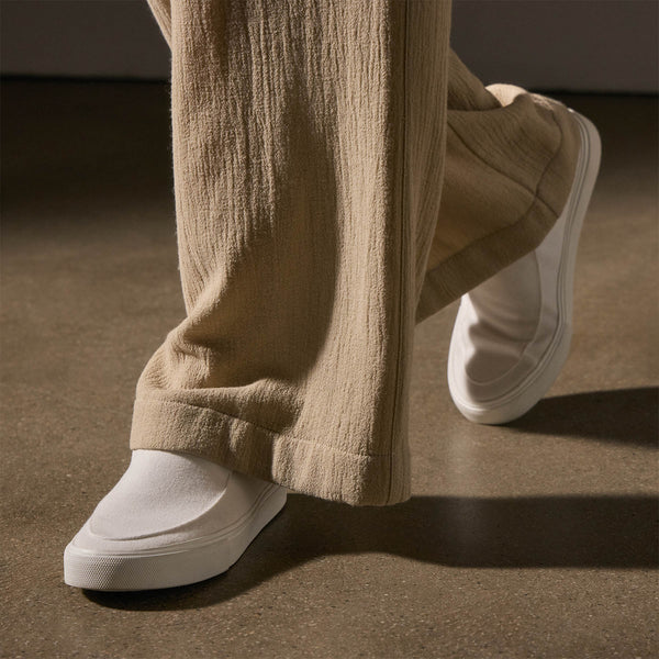 Women's Coastal Canvas Slip On - White