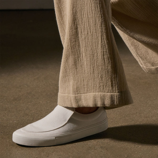 Women's Coastal Canvas Slip On - White