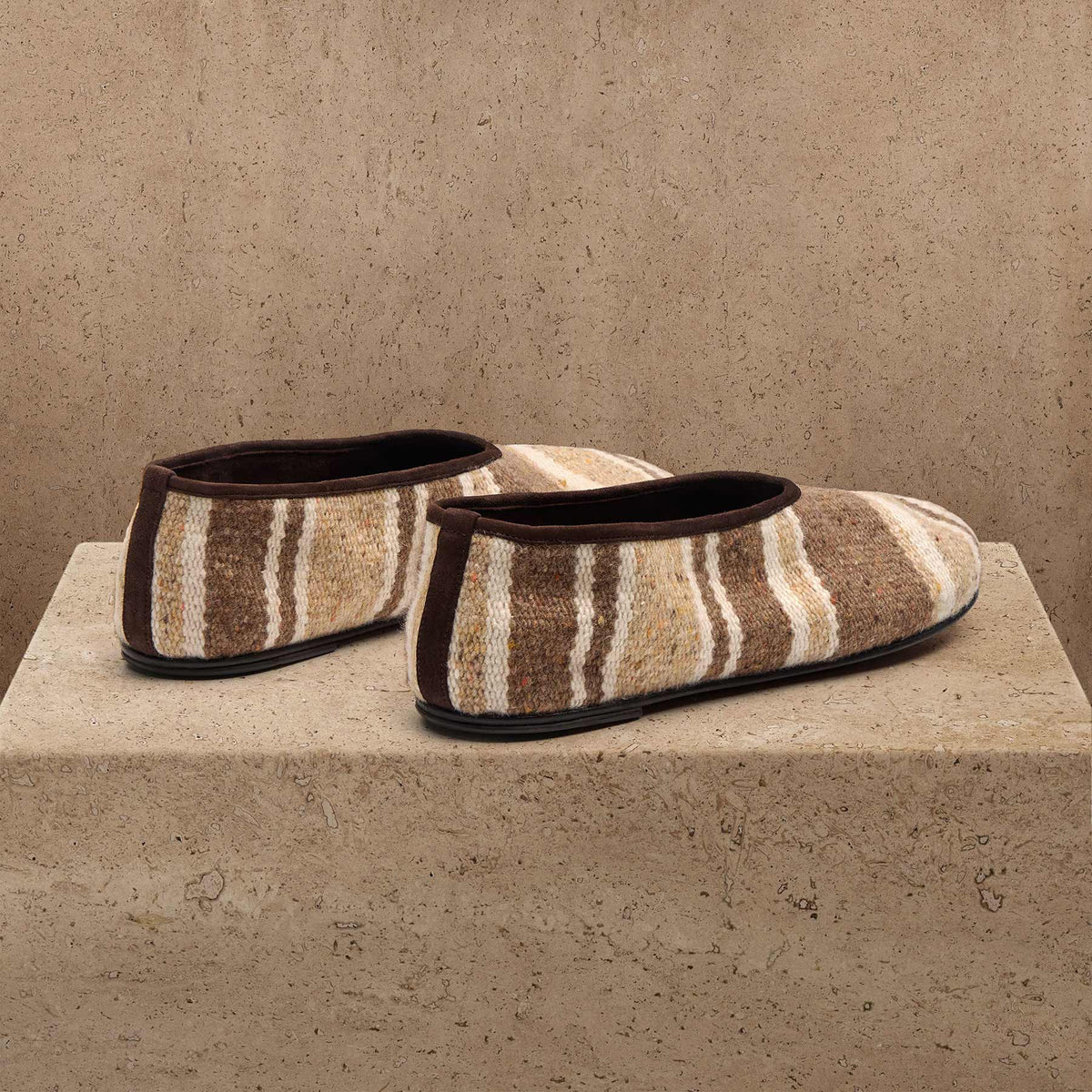 Women's Baja Stripe Flat In Beige Multi Stripe | James Perse Los Angeles