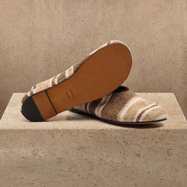 Women's Baja Stripe Flat In Beige Multi Stripe | James Perse Los Angeles