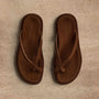 Women's Suede Cross Thong Sandal in Tabacco / Tabacco | James Perse Los Angeles