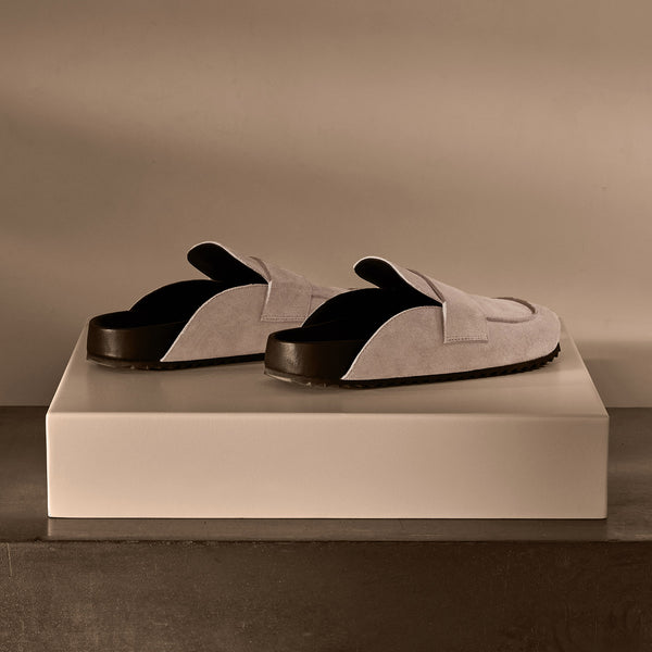 Women's Suede Slip On Loafer - Plaster