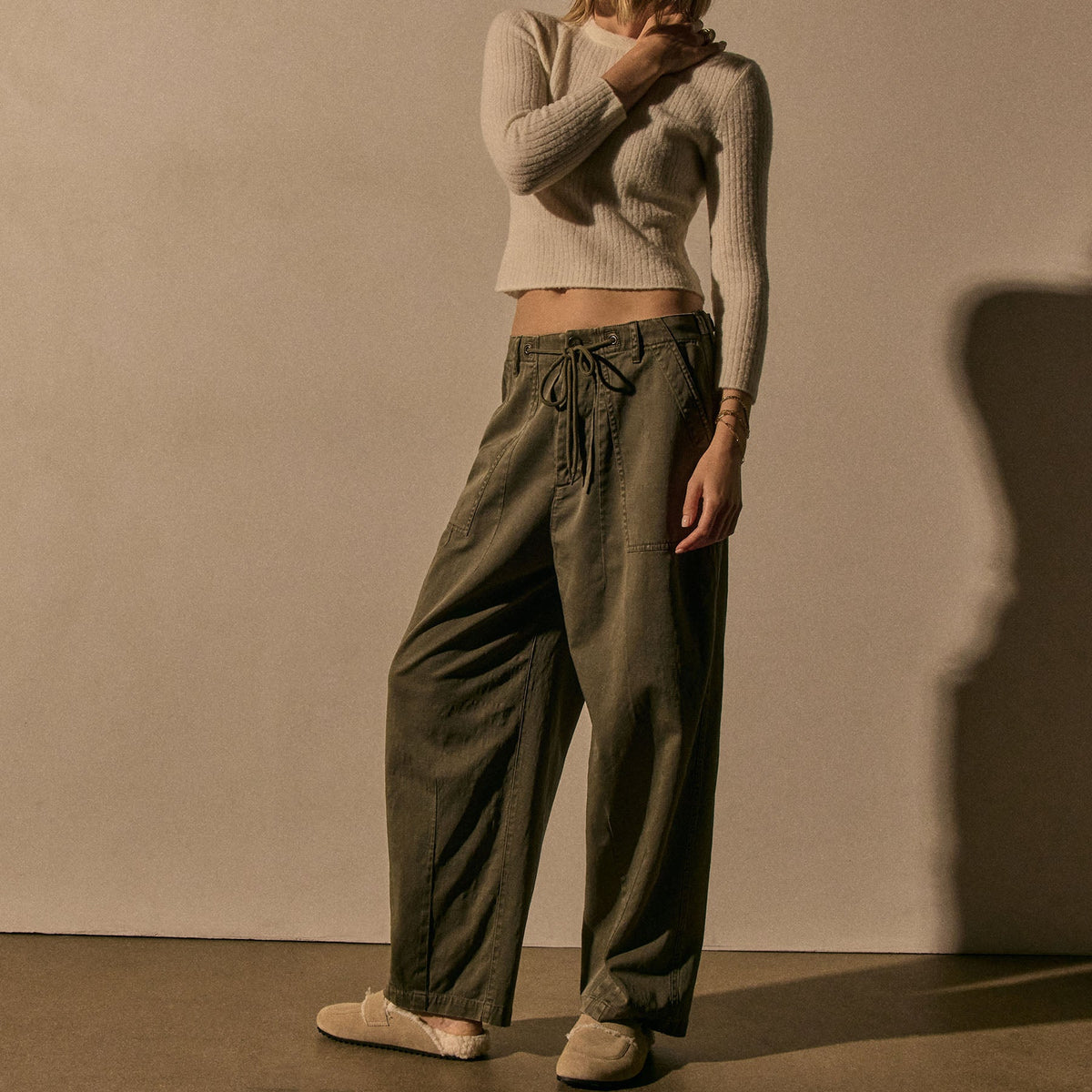 Oversized Surplus Pant in Birch Pigment | James Perse Los Angeles