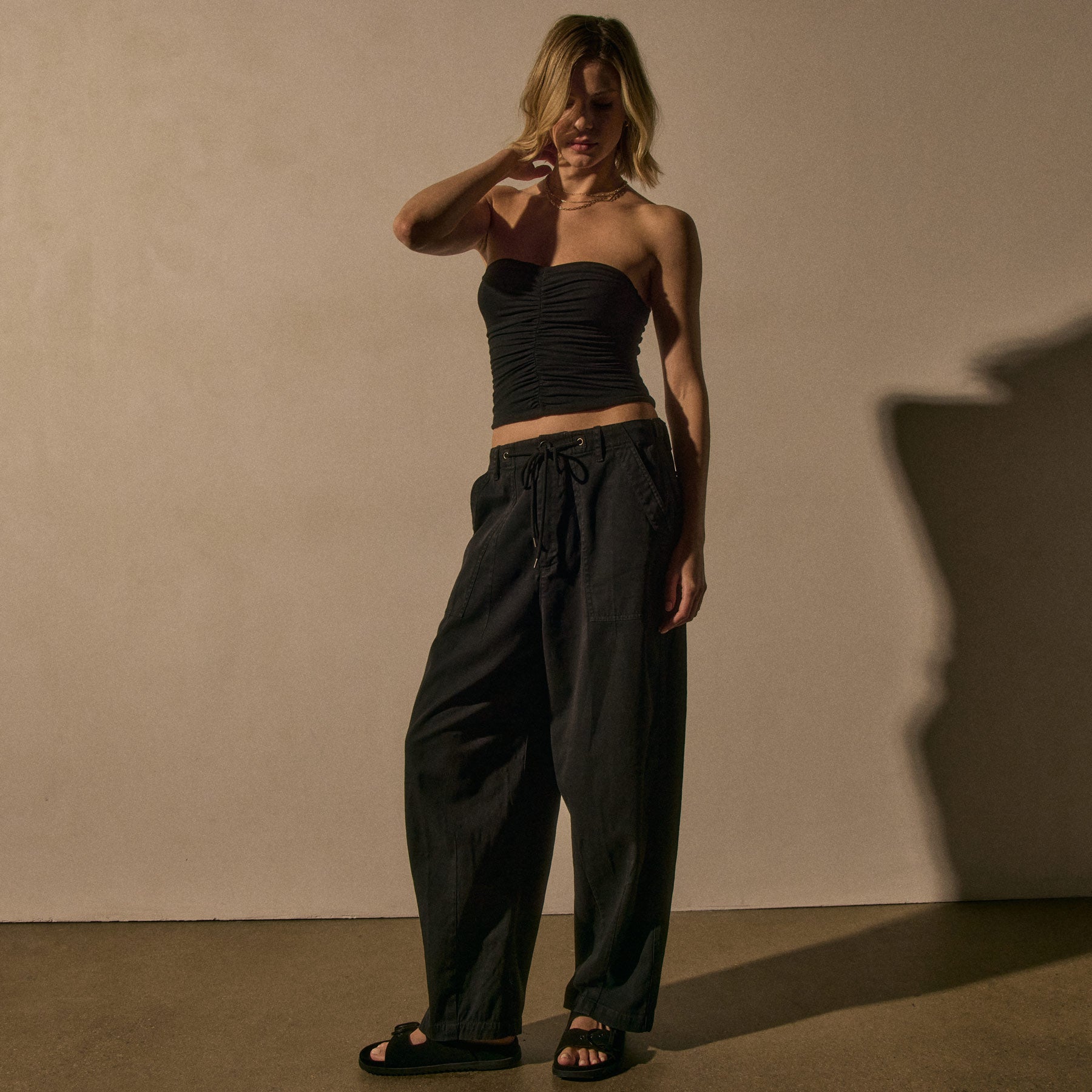 Oversized Surplus Pant - Black Pigment | James Perse Los Angeles