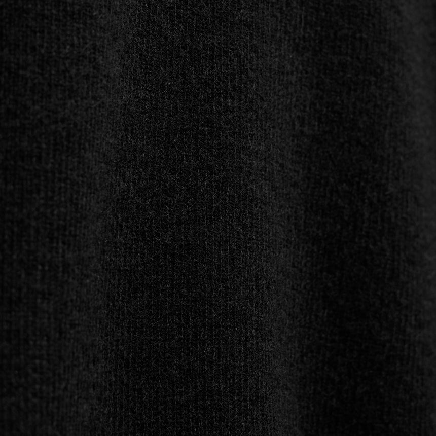 Fitted Funnel Neck Sweater - Black | James Perse Los Angeles