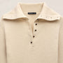 Fitted Funnel Neck Sweater - Ecru | James Perse Los Angeles
