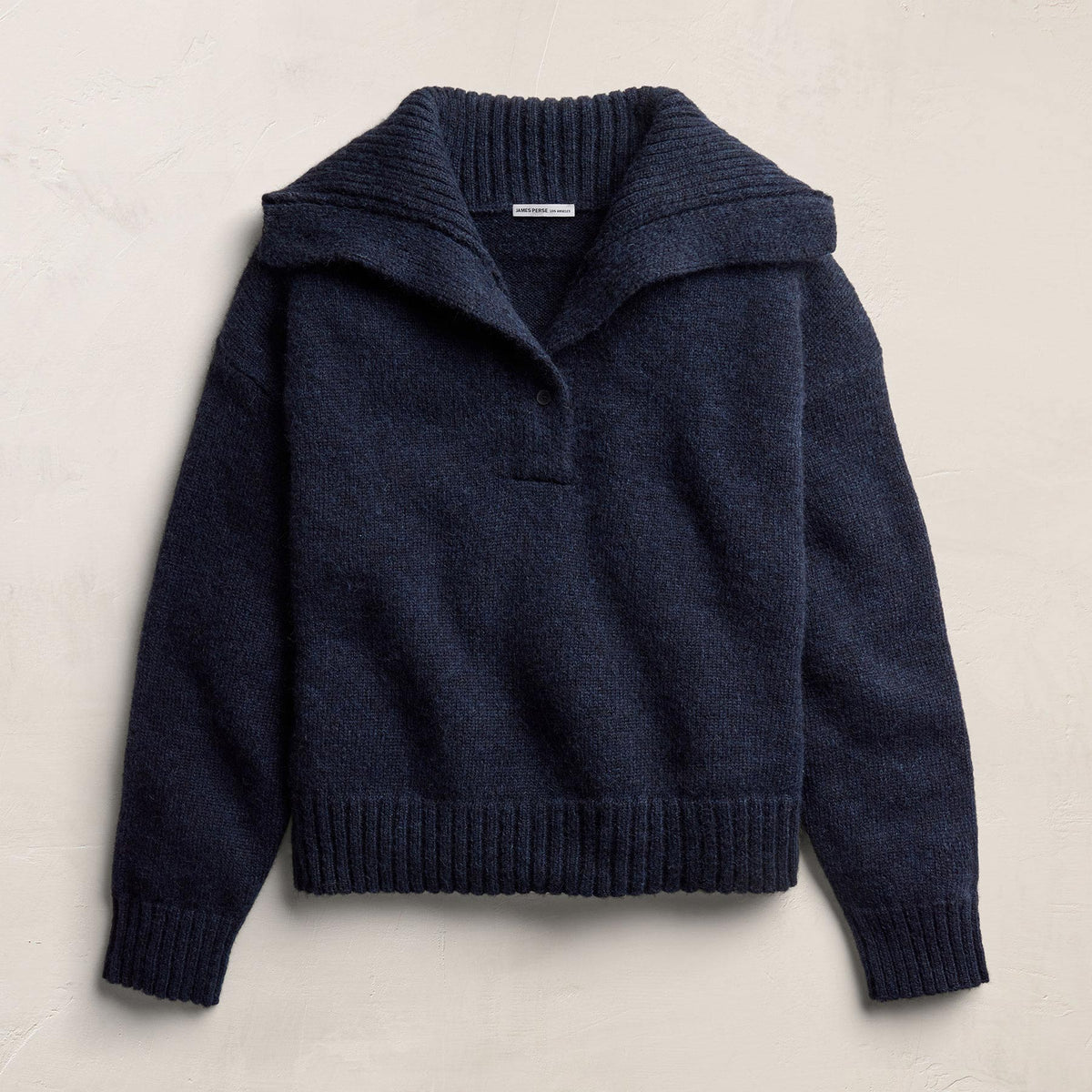 Funnel Neck Sweater - Navy | James Perse Los Angeles