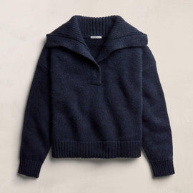 Funnel Neck Sweater - Navy | James Perse Los Angeles