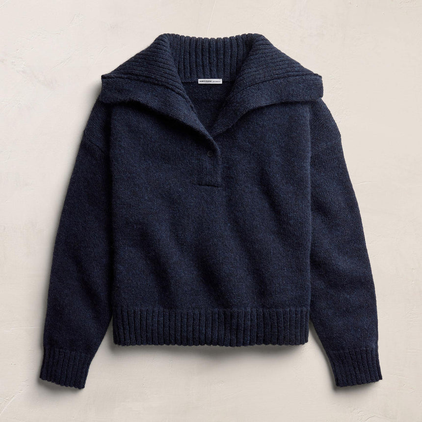 Funnel Neck Sweater - Navy | James Perse Los Angeles