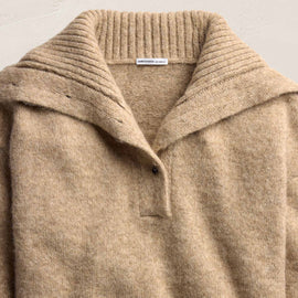 Funnel Neck Sweater - Oak Melange