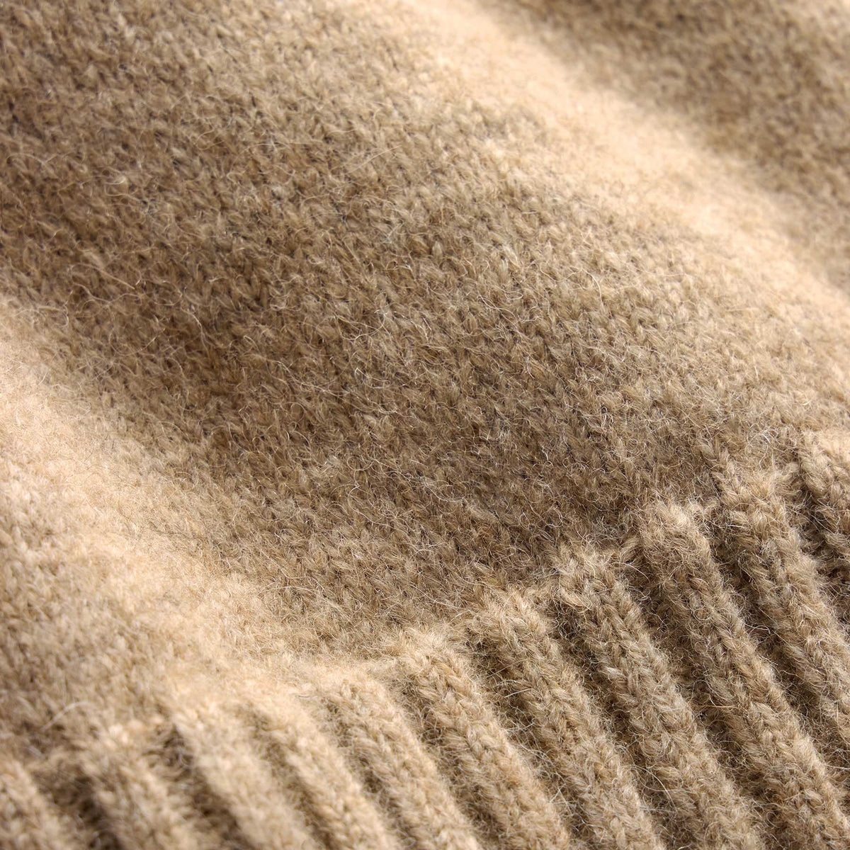 Funnel Neck Sweater - Oak Melange