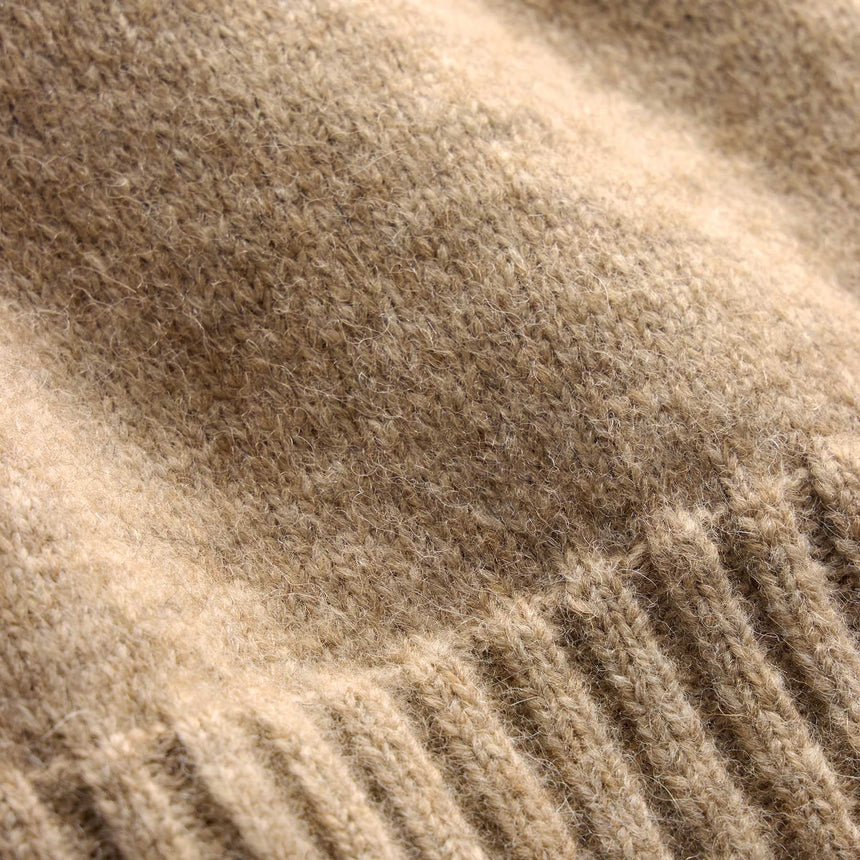 Funnel Neck Sweater - Oak Melange