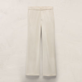 Brushed Cotton Blend Knit Trouser in Ivory | James Perse Los Angeles