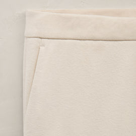 Brushed Cotton Blend Knit Trouser in Ivory | James Perse Los Angeles