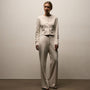 Brushed Cotton Blend Knit Jacket in Ivory | James Perse Los Angeles