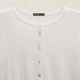 Fine Knit Cardigan in White | James Perse Los Angeles