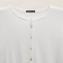 Fine Knit Cardigan in White | James Perse Los Angeles