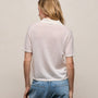 Fine Knit Short Sleeve Polo in White | James Perse Los Angeles