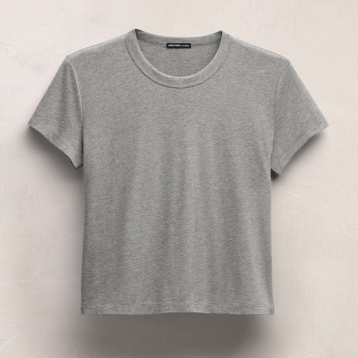 Brushed Elevated Jersey Short Sleeve Tee in Heather Grey | James Perse Los Angeles