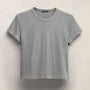Brushed Elevated Jersey Short Sleeve Tee in Heather Grey | James Perse Los Angeles